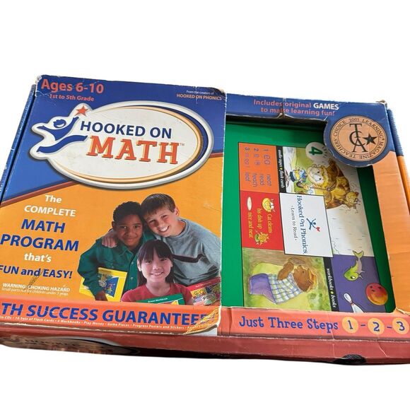 Hooked‎ on math And Hooked On Phonics Vintage - Picture 1 of 16